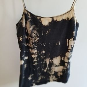 Price drop ! Tie-dye top custom made. Small black